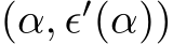  (α, ϵ′(α))