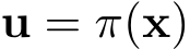  u = π(x)