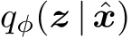 qφ(z | ˆx)