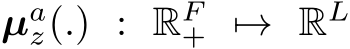  µaz(.) : RF+ �→ RL