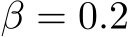  β = 0.2