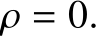  ρ = 0.