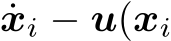 xi − u(xi