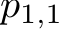  p1,1