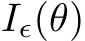  Iϵ(θ)