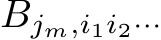  Bjm,i1i2···