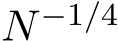  N−1/4