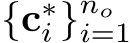  {c∗i }noi=1