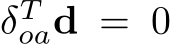  δToad = 0