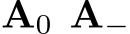 A0 A−