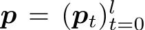  p = (pt)lt=0