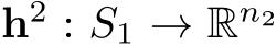 h2 : S1 → Rn2