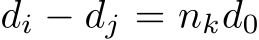  di − dj = nkd0