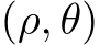  (ρ, θ)