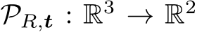  PR,t : R3 → R2