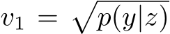  v1 =�p(y|z)