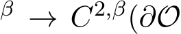 β → C2,β(∂O