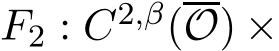  F2 : C2,β(O) ×