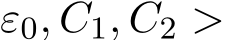  ε0, C1, C2 >