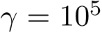  γ = 105