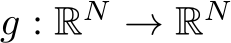  g : RN → RN