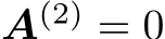  A(2) = 0