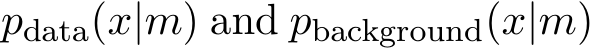  pdata(x|m) and pbackground(x|m)
