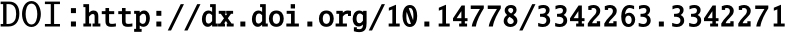 DOI:http://dx.doi.org/10.14778/3342263.3342271