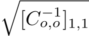 �[C−1o,o]1,1