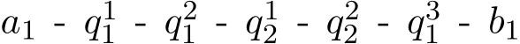  a1 - q11 - q21 - q12 - q22 - q31 - b1