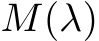  M(λ)