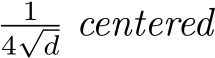 14√d centered