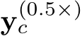 y(0.5×)c