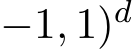 −1, 1)d 