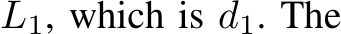  L1, which is d1. The