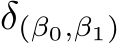  δ(β0,β1)