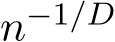 n−1/D 