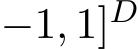 −1, 1]D