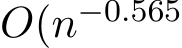 O(n−0.565