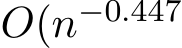  O(n−0.447