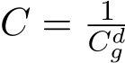  C = 1Cdg