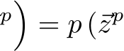 p�= p (⃗zp