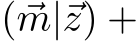  (⃗m|⃗z) +