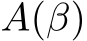  A(β)