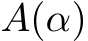  A(α)