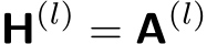  H(l) = A(l)