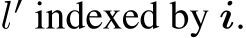  l′ indexed by i.