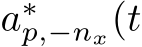  a∗p,−nx(t