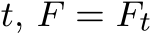  t, F = Ft