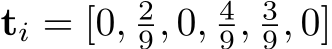  ti = [0, 29, 0, 49, 39, 0]